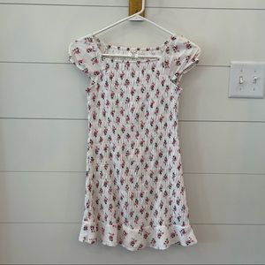 Abercrombie Kids girls size 9/10 dress white with flowers